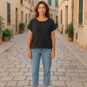 BRYN WALKER Black Women's Top